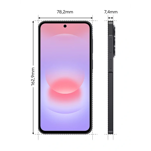 Samsung SM-A376BZAGEUE Galaxy A37 6,7" 5G 8/256GB DualSIM király szénszürke okostelefon