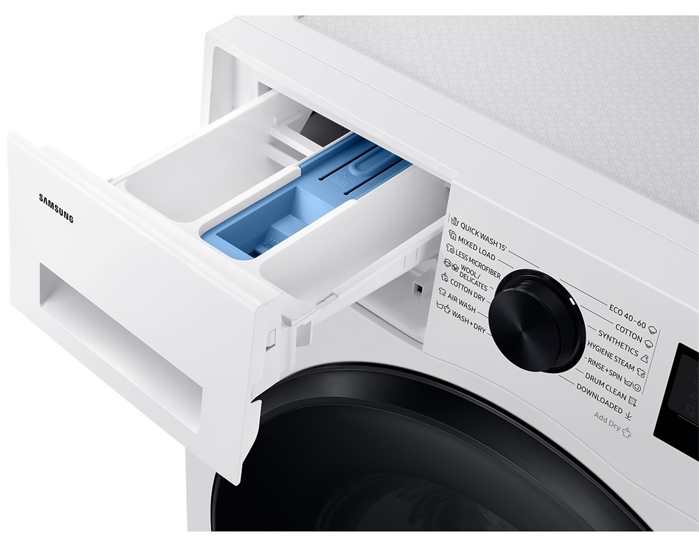 Samsung WD11DG5B15BELE fehér, elöltöltős, max.1400ford., 11 kg/6 kg, mosó-szárítógép