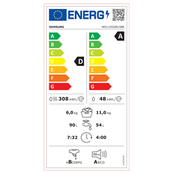 Samsung WD11DG5B15BELE 11 kg elöltöltős mosó-szárítógép