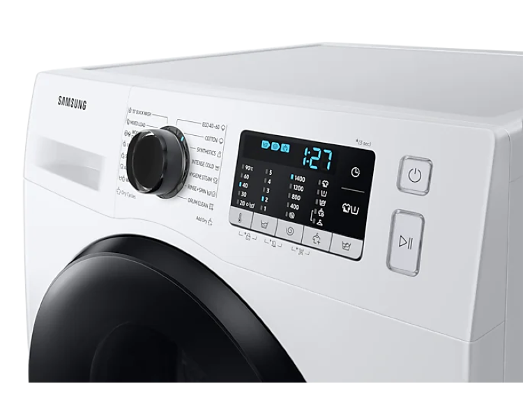 Samsung WD70TA046BE/LE fehér, elöltöltős, max.1400ford., 7 kg/4 kg, mosó-szárítógép