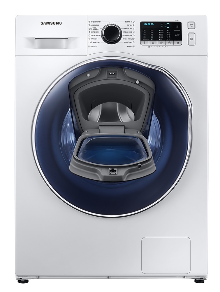 Samsung WD8NK52E0ZW/LE fehér, elöltöltős, max.1200ford., 8 kg/5 kg, mosó-szárítógép
