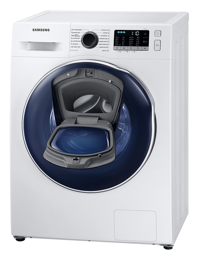 Samsung WD8NK52E0ZW/LE fehér, elöltöltős, max.1200ford., 8 kg/5 kg, mosó-szárítógép