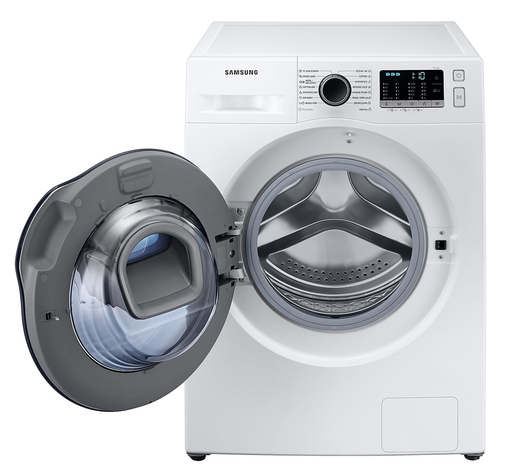 Samsung WD8NK52E0ZW/LE fehér, elöltöltős, max.1200ford., 8 kg/5 kg, mosó-szárítógép