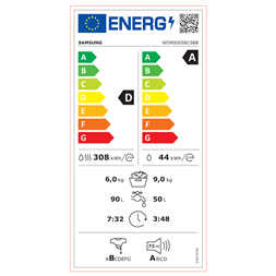 Samsung WD90DG5B15BBLE mosó-szárítógép