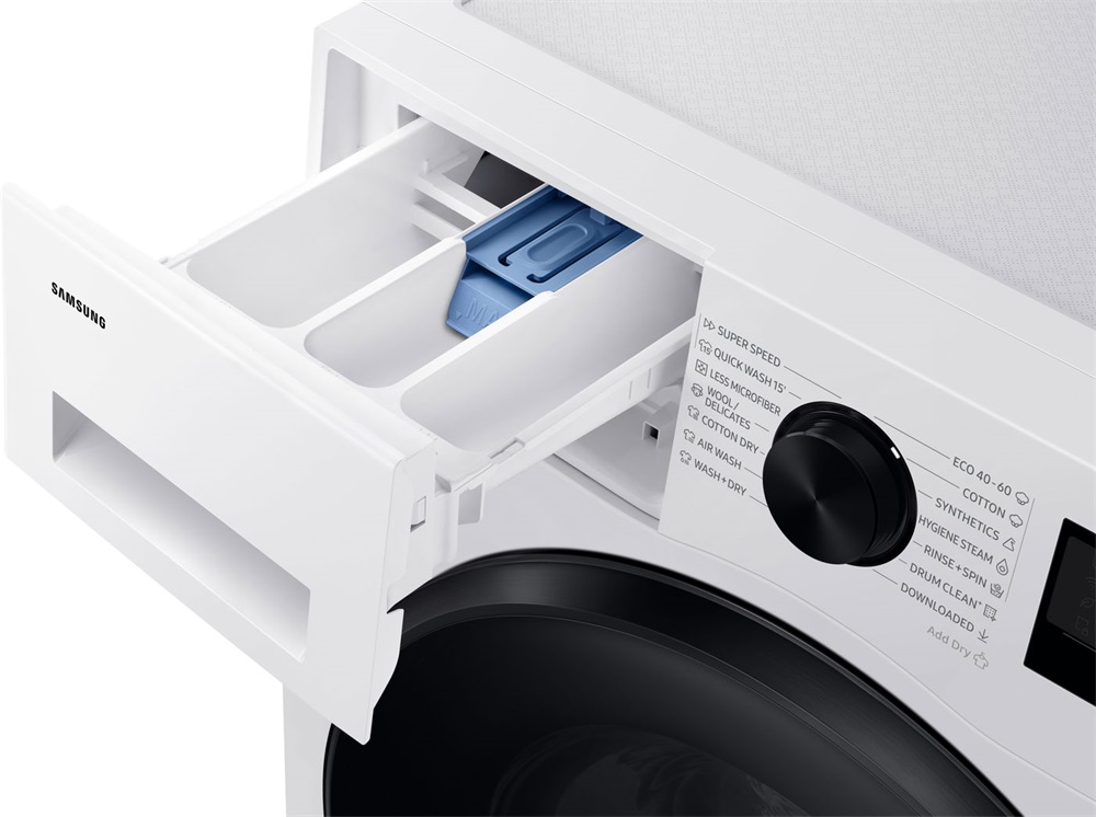 Samsung WD90DG5G34BELE fehér, elöltöltős, keskeny, max.1400ford., 9 kg/5 kg, mosó-szárítógép