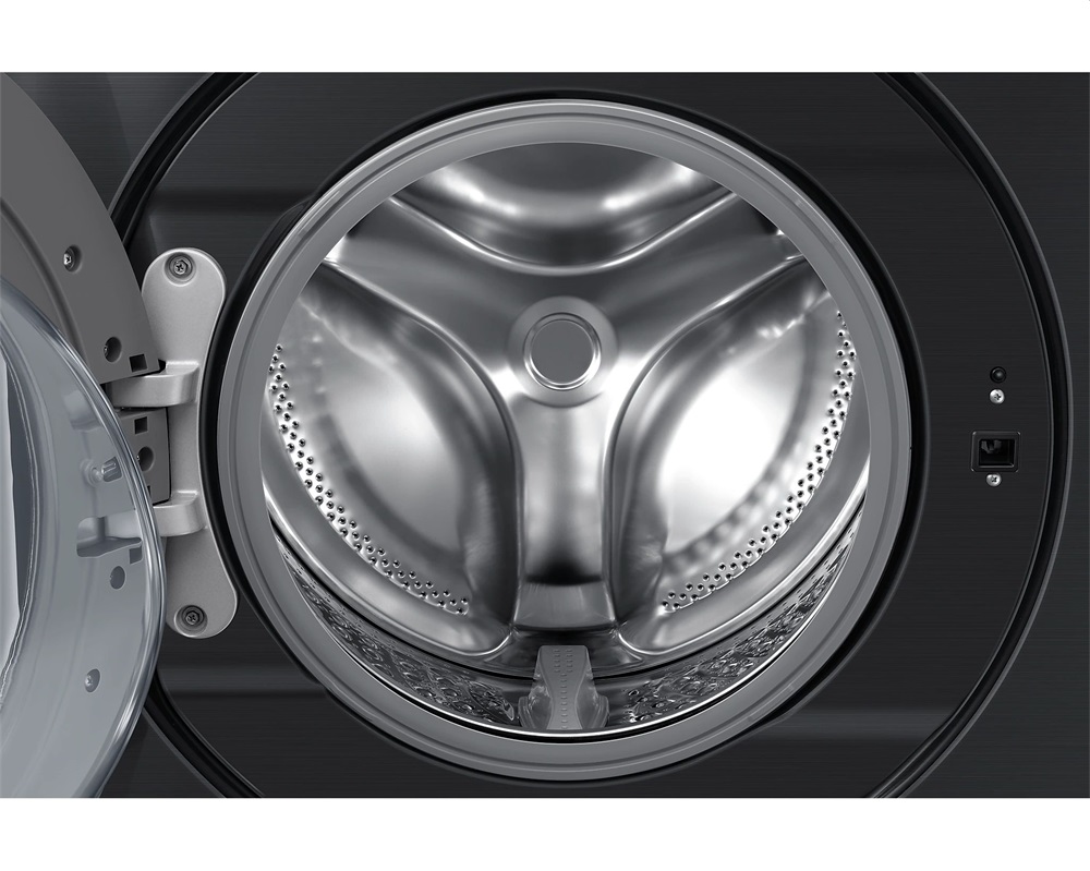 Samsung WF18T8000GV/LE fekete, elöltöltős, max.1100ford., 18 kg, mosógép