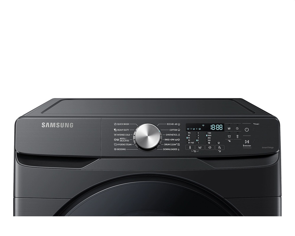 Samsung WF18T8000GV/LE fekete, elöltöltős, max.1100ford., 18 kg, mosógép