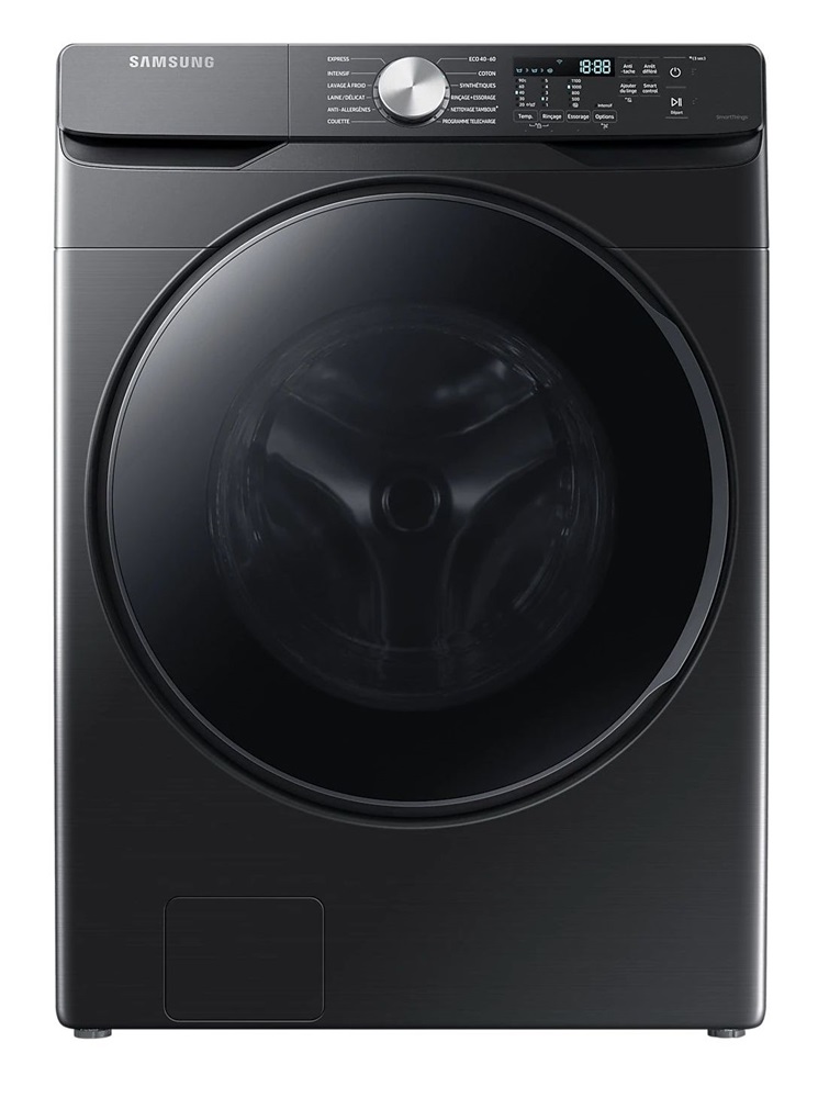 Samsung WF18T8000GV/LE fekete, elöltöltős, max.1100ford., 18 kg, mosógép