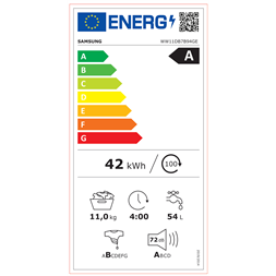 Samsung WW11DB7B94GEU4 11 kg elöltöltős mosógép