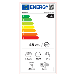 Samsung WW11DG5B25ABLE fekete 11 kg elöltöltős mosógép