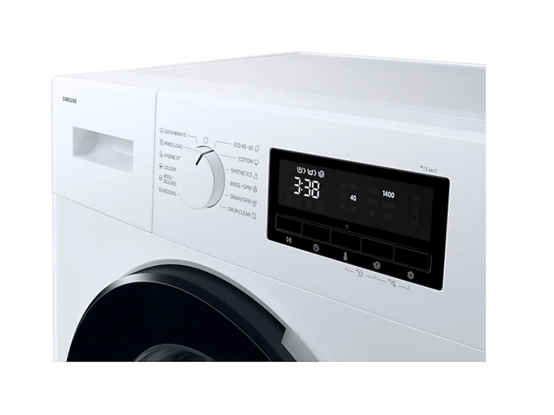 Samsung WW80FG3M05AWLE fehér, elöltöltős, keskeny, max.1400ford., 8 kg, mosógép