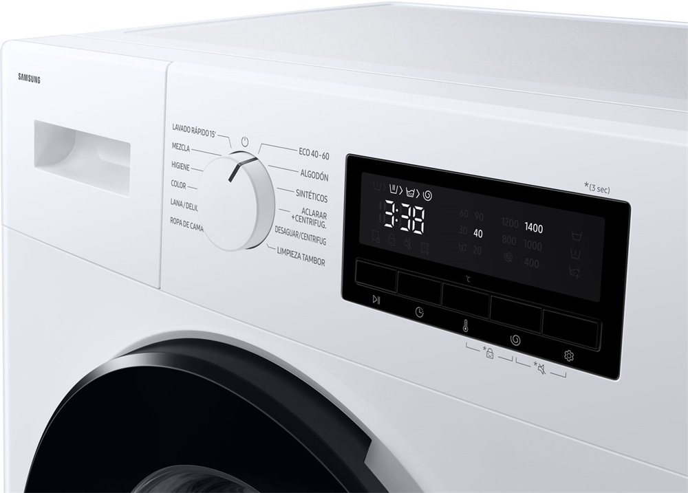 Samsung WW80FG3M05AWLF fehér, elöltöltős, keskeny, max.1400ford., 8 kg, mosógép