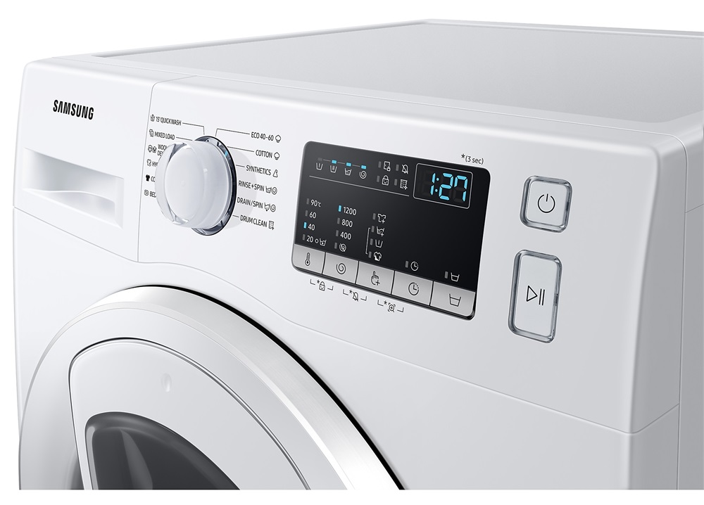 Samsung WW80T4520TE/LE fehér, elöltöltős, max.1200ford., 8 kg, mosógép