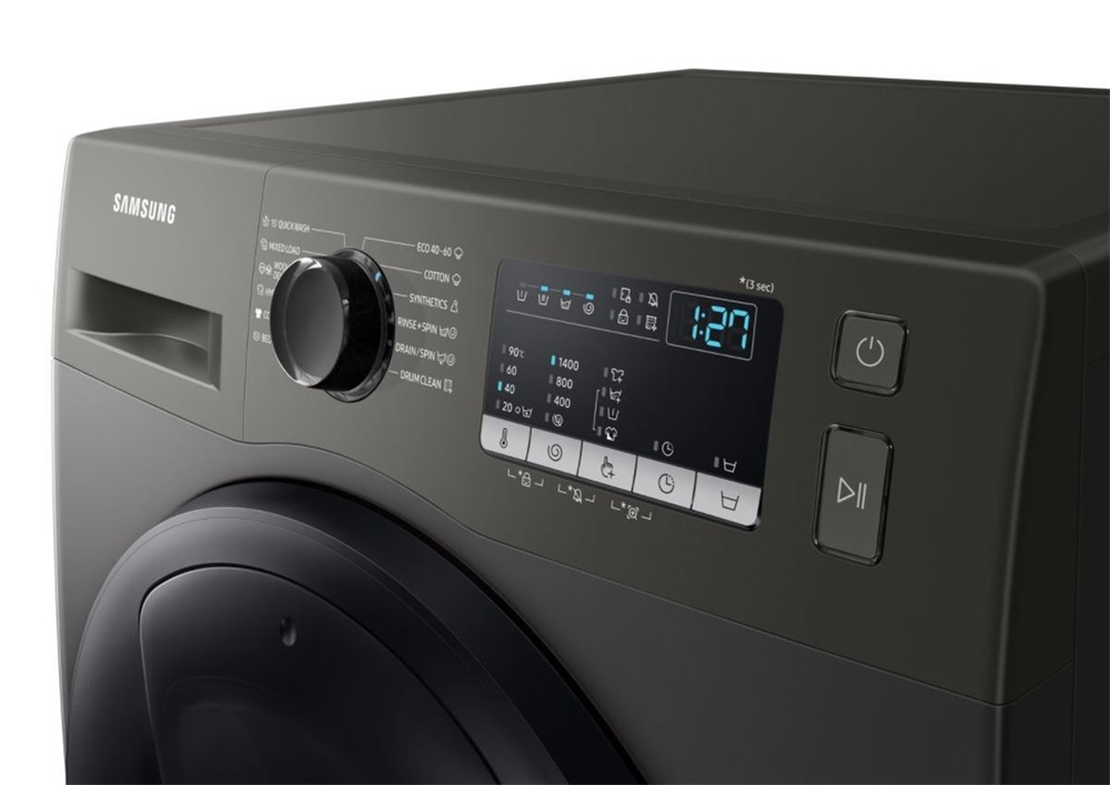 Samsung WW80T4540AX/LE Inox, elöltöltős, max.1400ford., 8 kg, mosógép