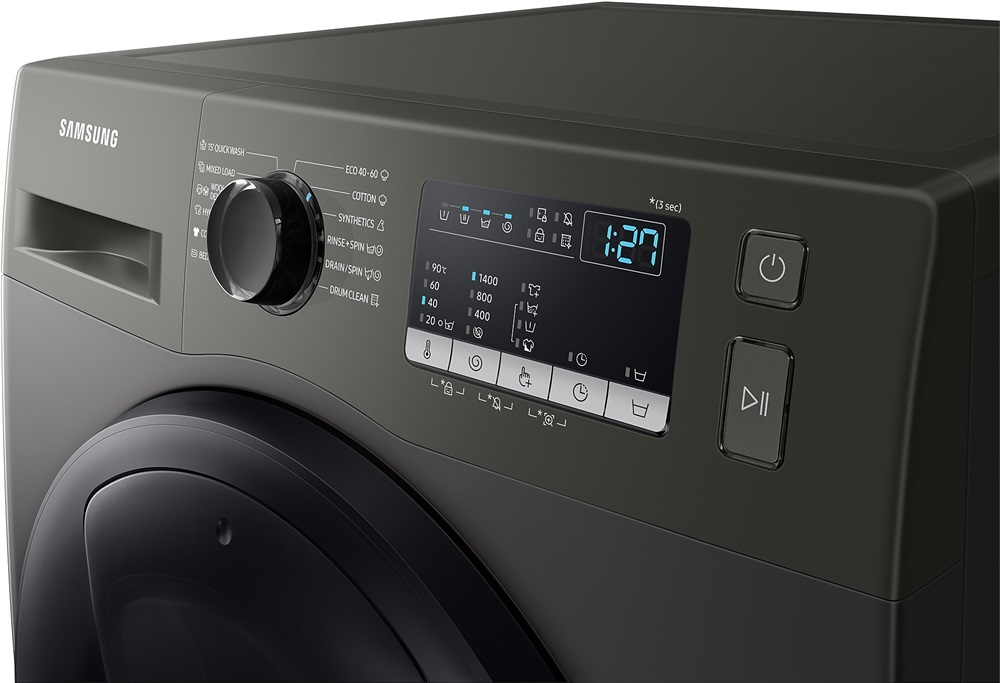 Samsung WW80T4540AX/LE Inox, elöltöltős, max.1400ford., 8 kg, mosógép