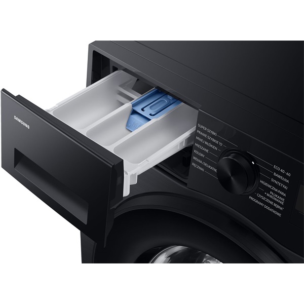 Samsung WW90DG5G34ABLE fekete, elöltöltős, keskeny, max.1400ford., 9 kg, mosógép (Újszerű)