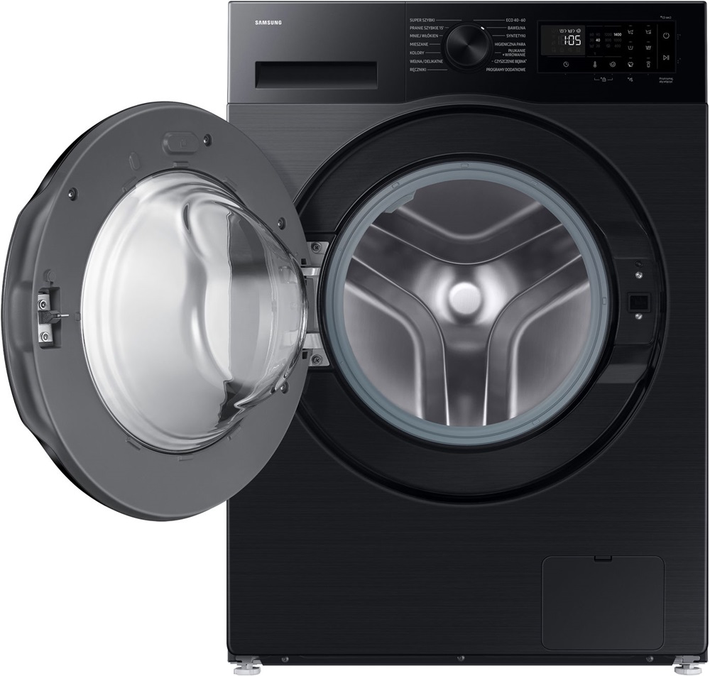 Samsung WW90DG5G34ABLE fekete, elöltöltős, keskeny, max.1400ford., 9 kg, mosógép