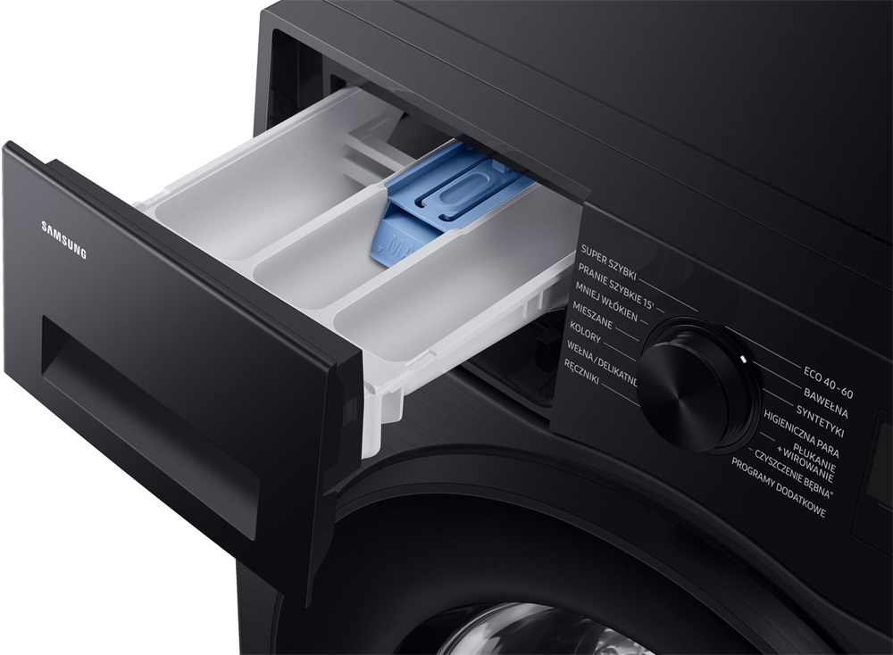 Samsung WW90DG5G34ABLE fekete, elöltöltős, keskeny, max.1400ford., 9 kg, mosógép
