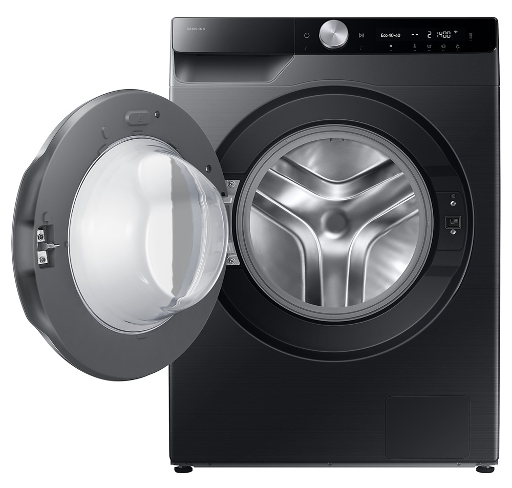 Samsung WW90DG6U25LBU4 fekete, elöltöltős, max.1400ford., 9 kg, mosógép