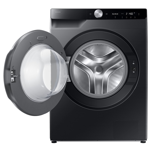 Samsung WW90DG6U25LBU4 fekete, elöltöltős, max.1400ford., 9 kg, mosógép (Újszerű)