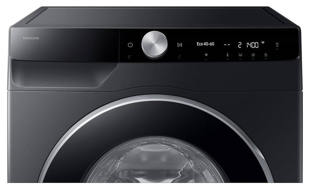 Samsung WW90DG6U25LBU4 fekete, elöltöltős, max.1400ford., 9 kg, mosógép (Újszerű)