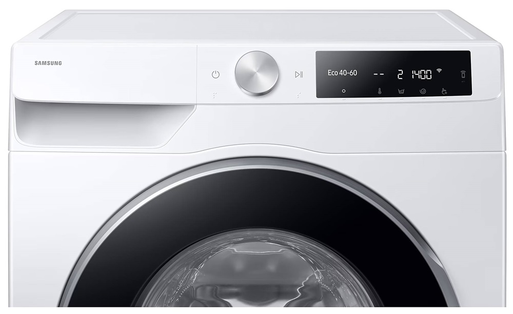 Samsung WW90DG6U25LEU4 fehér, elöltöltős, max.1400ford., 9 kg, mosógép (Újszerű)