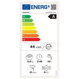 Samsung WW90DG6U25LKU4 9 kg elöltöltős mosógép
