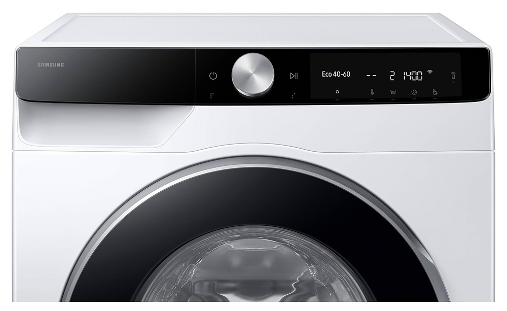 Samsung WW90DG6U25LKU4 fehér, elöltöltős, max.1400ford., 9 kg, mosógép (Újszerű)