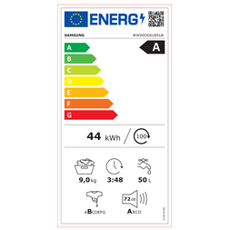 Samsung WW90DG6U85LBU4 fekete 9 kg elöltöltős mosógép