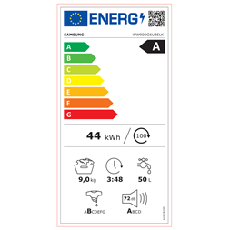 Samsung WW90DG6U85LKU4 9 kg elöltöltős mosógép
