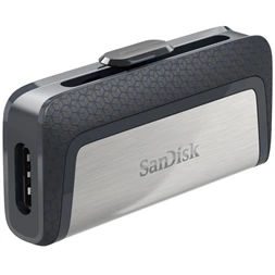 Sandisk 256GB USB3.0/Type-C Dual Drive Fekete-Ezüst (139778) Flash Drive