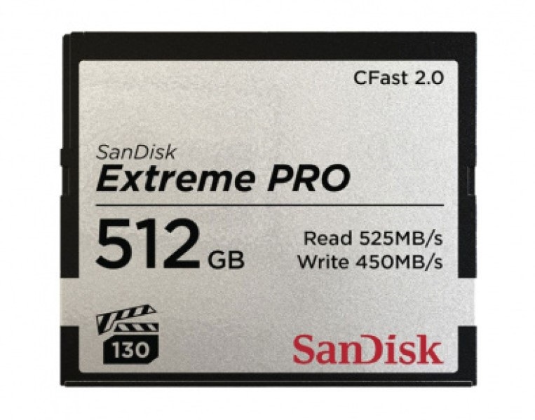 Sandisk 00173409 512GB Compact Flash 2.0 Extreme Pro memóriakártya
