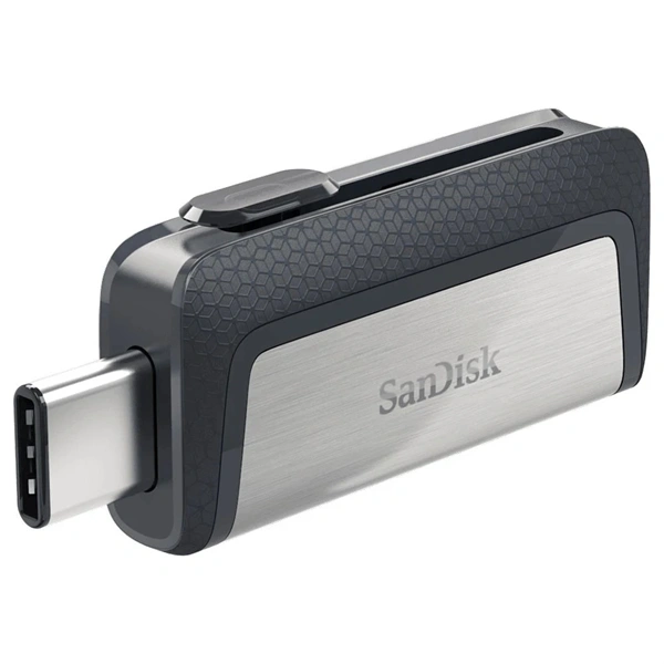 Sandisk 64GB USB3.0/Type-C Dual Drive Fekete-Ezüst (173338) Flash Drive