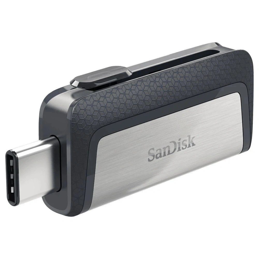 Sandisk 64GB USB3.0/Type-C Dual Drive Fekete-Ezüst (173338) Flash Drive