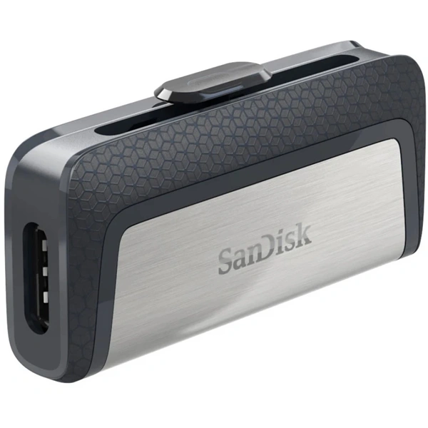 Sandisk 64GB USB3.0/Type-C Dual Drive Fekete-Ezüst (173338) Flash Drive