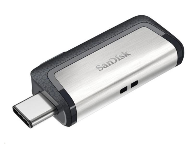 Sandisk 64GB USB3.0/Type-C Dual Drive Fekete-Ezüst (173338) Flash Drive