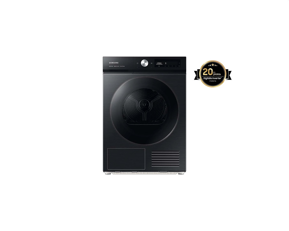 Samsung DV90BB7445GBS6 fekete, 9 kg, hőszivattyús, szárítógép