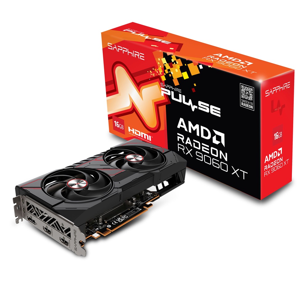 Sapphire AMD RX 9060 XT Pulse 16GB GDDR6 128bit PCIe videókártya