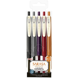 Sarasa Clip 0,5 Vintage2 5 Colour Set zselés toll