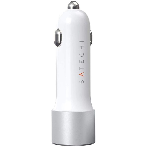 Satechi ST-TCPDCCS 72W USB/Type-C ezüst autós töltő