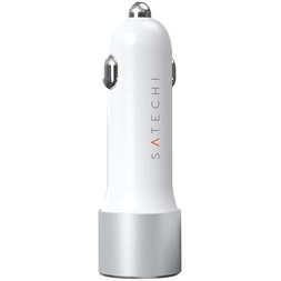 Satechi ST-TCPDCCS 72W USB/Type-C ezüst autós töltő