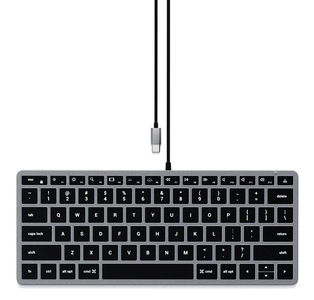Satechi ST-UCSW1M Slim W1 US USB C asztroszürke billentyűzet