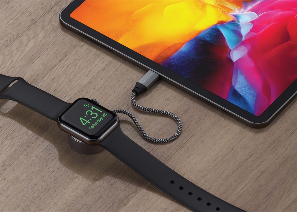 Satechi ST-TCAW7CM 20cm Type-C Apple Watch mágneses töltőkábel