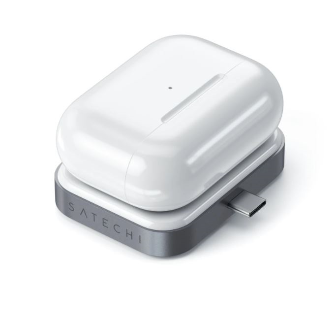 Satechi ST-TCWCDM Type-C AirPods/AirPods Pro asztroszürke vezeték nélküli töltő