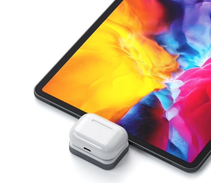 Satechi ST-TCWCDM Type-C AirPods/AirPods Pro asztroszürke vezeték nélküli töltő