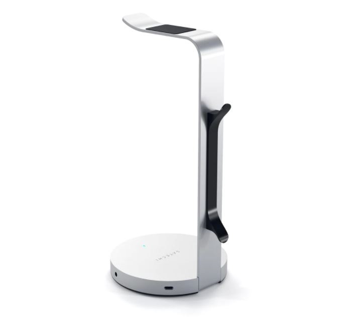 Satechi ST-UCHSHS aluminium ezüst headset állvány és USB hub