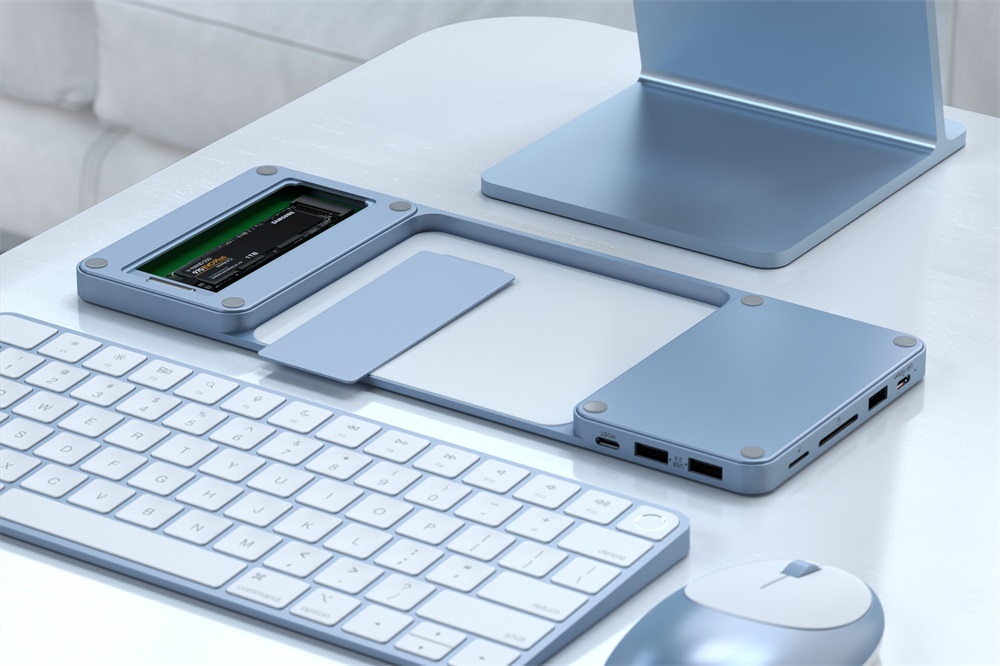 Satechi ST-UCISDB Slim 24" iMac Type-C kék dokkoló