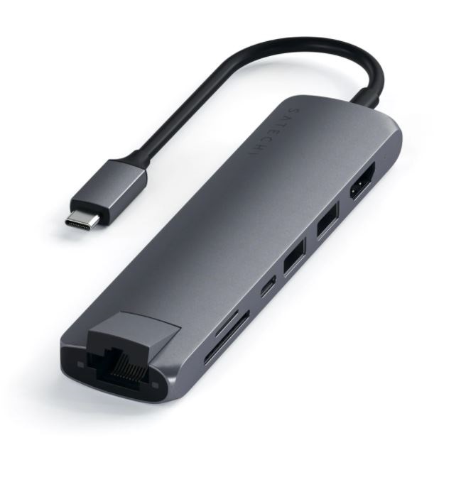 Satechi ST-UCSMA3M Aluminium Slim Type-C 4K HDMI asztroszürke HUB