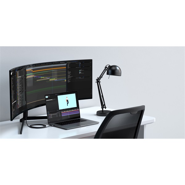 Satechi ST-YH8KCM 2m 8K Type-C - HDMI asztroszürke kábel
