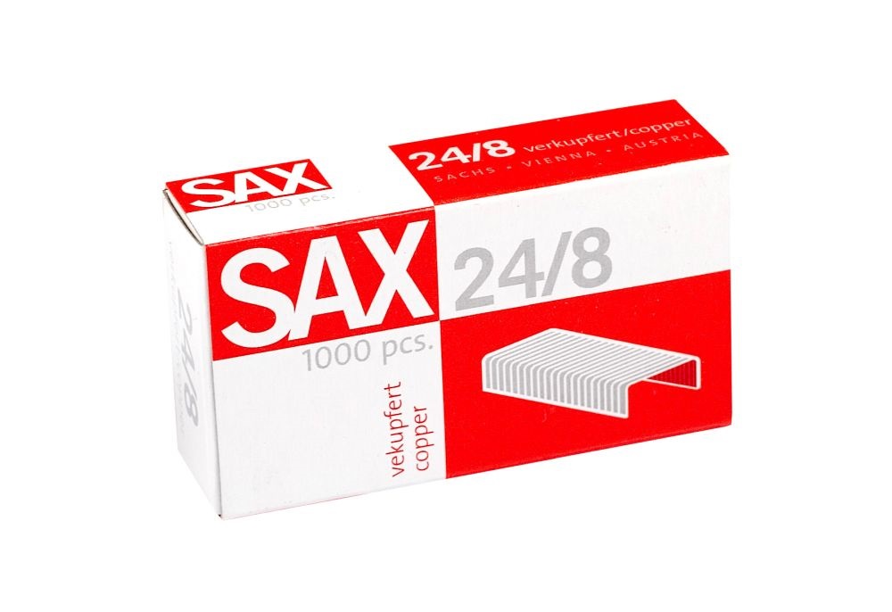 Sax 24/8 réz fűzőkapocs